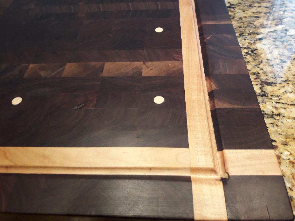 Walnut And Maple End Grain Cutting Board 4 