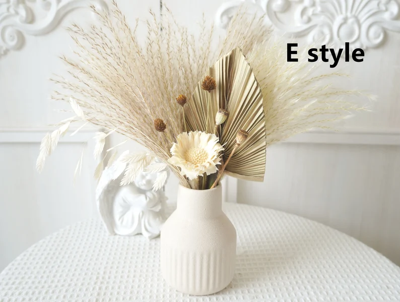 Pampas Grass Bouquet,Vase Filler,Dried Flowers,Natural Flower Decor 3 