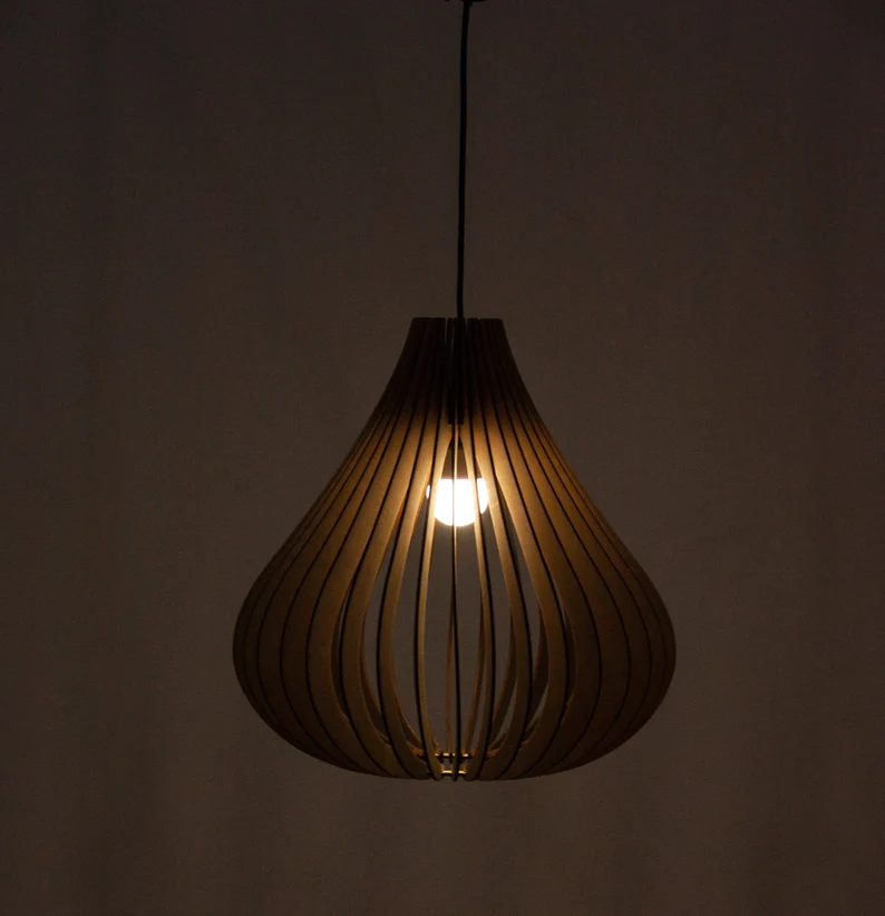 Wooden Lamp Shade,Hanging Lamp Shade,Decorative Lamp Shade 4 