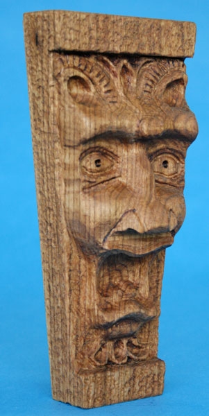 Hand Carved Butternut Gargoyle #4 2 