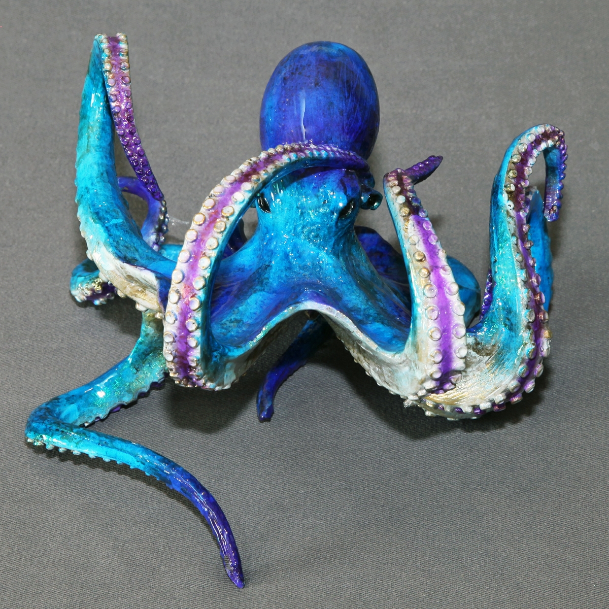 Bronze Octopus Figurine Statue "Eli Octopus" Sculpture Aquatic Art Limited Edition Signed Numbered 2