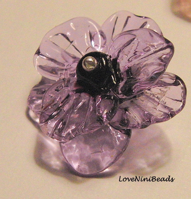 Glass Flower Pendant 4 