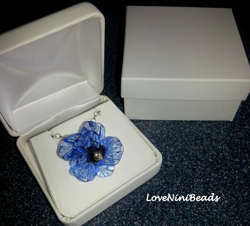 Glass Flower Pendant