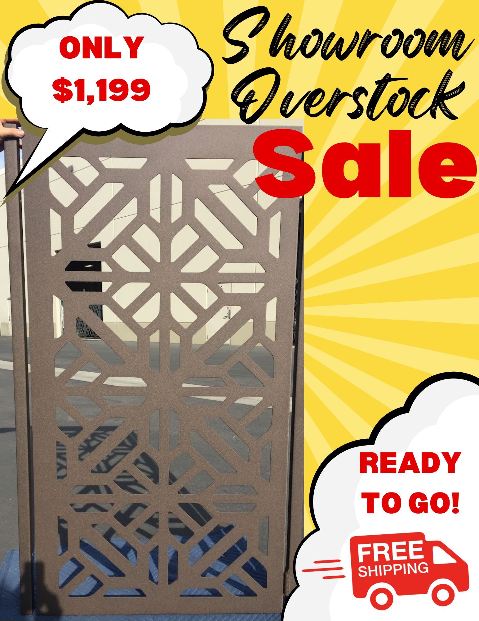 Privacy metal gate, Modern Metal Gate, Custom Art Pedestrian Walk Thru Entry Iron Steel Garden Designer. 36x60