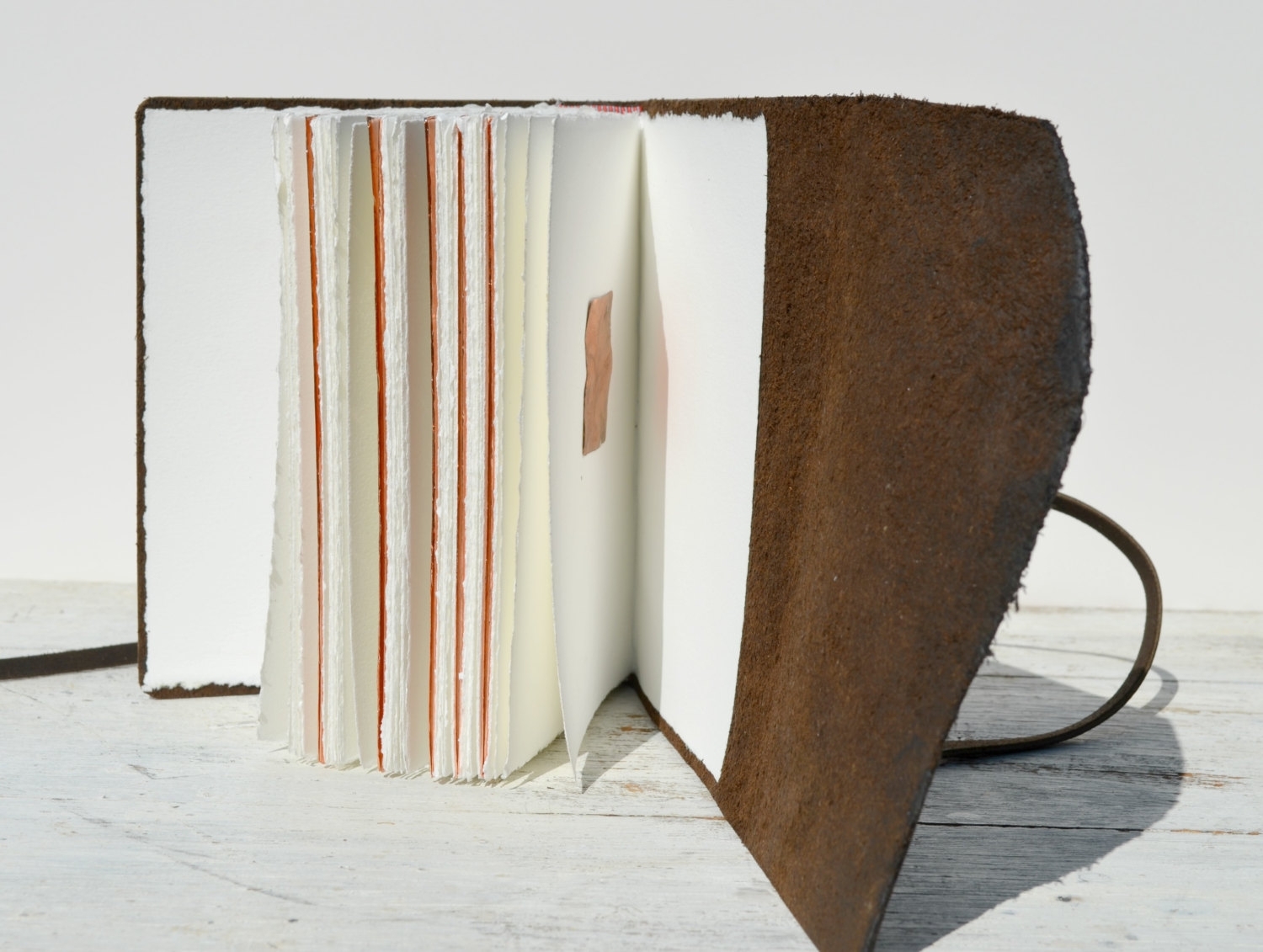 Leather Bound Handmade Elegant Travel Adventure Journal Copper Diary 2 