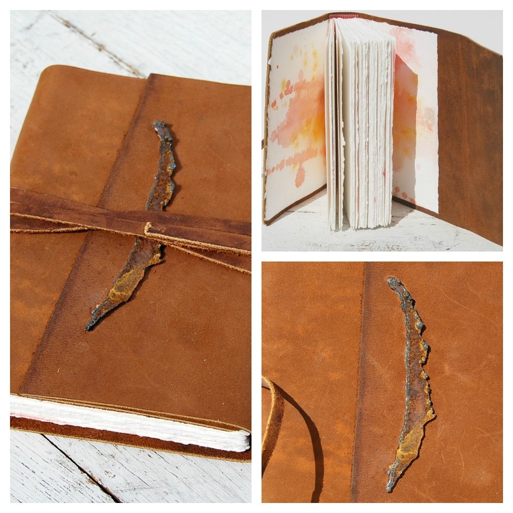 Bound Leather Journal Handmade Adventure Western Travel Dairy Watercolor Art Notebook 3 