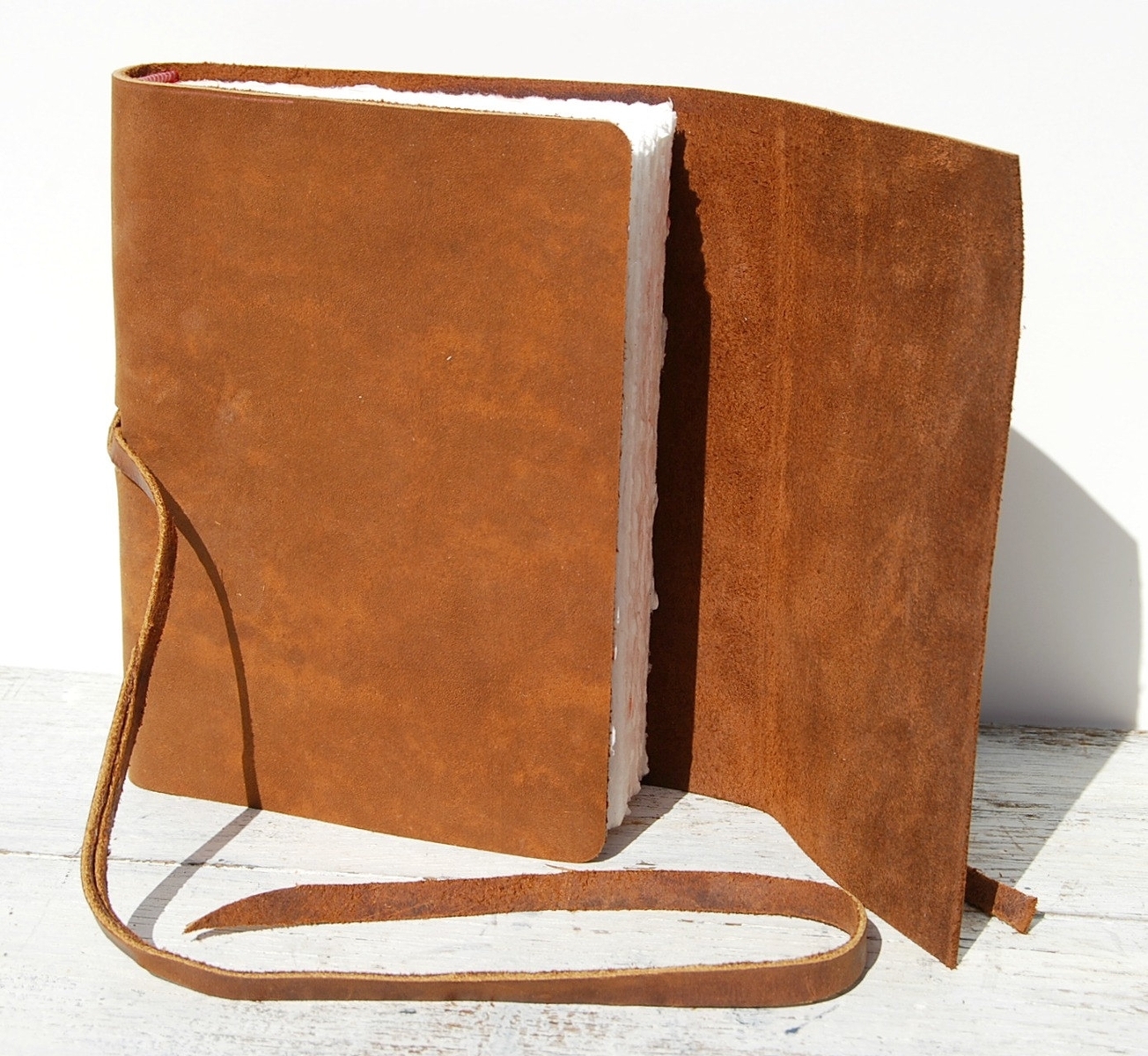 Bound Leather Journal Handmade Adventure Western Travel Dairy Watercolor Art Notebook 4 