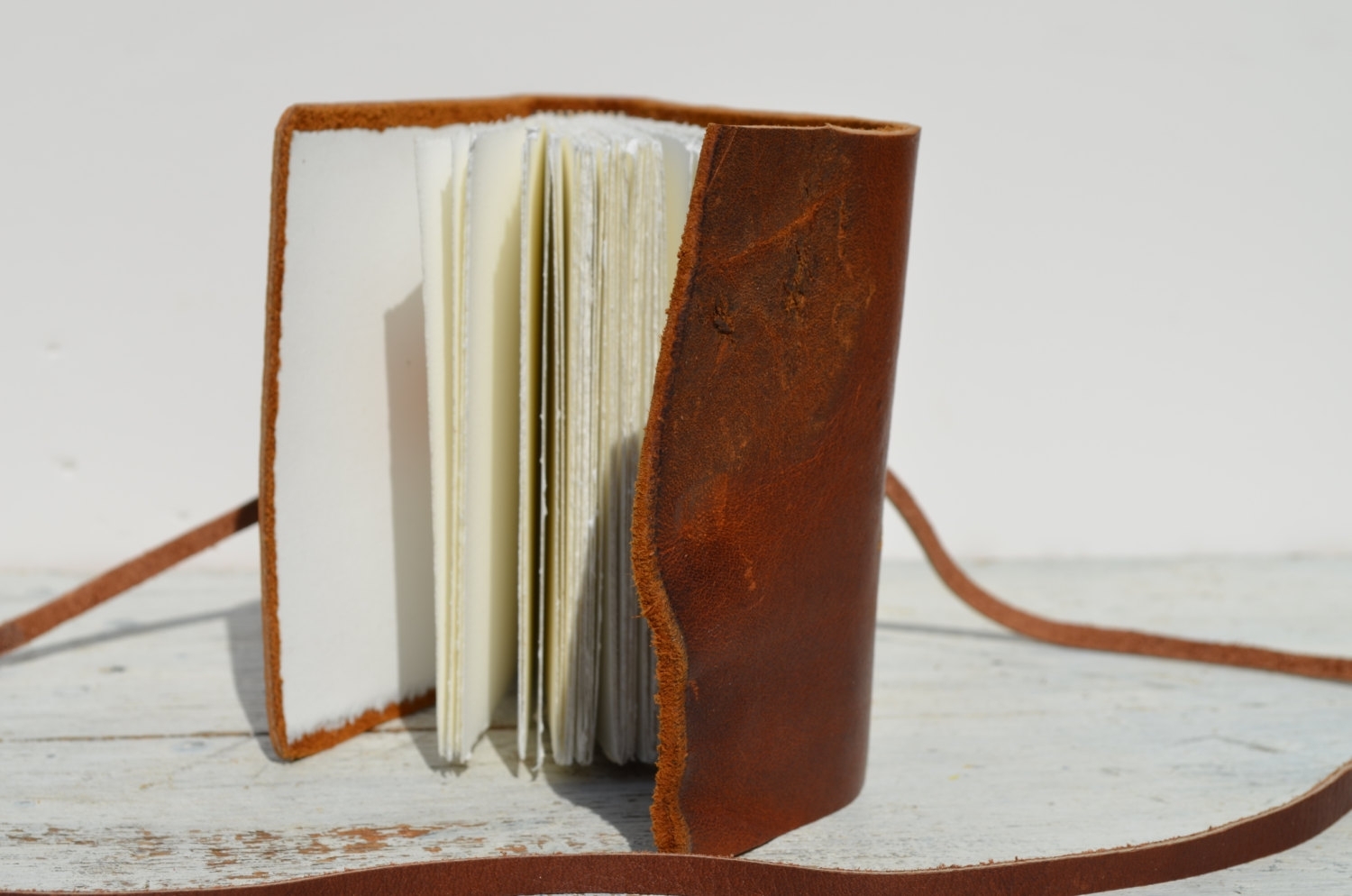 Leather Bound Handmade Chevron Journal Adventure Travel Notebook Outdoorsman Ledger 2 