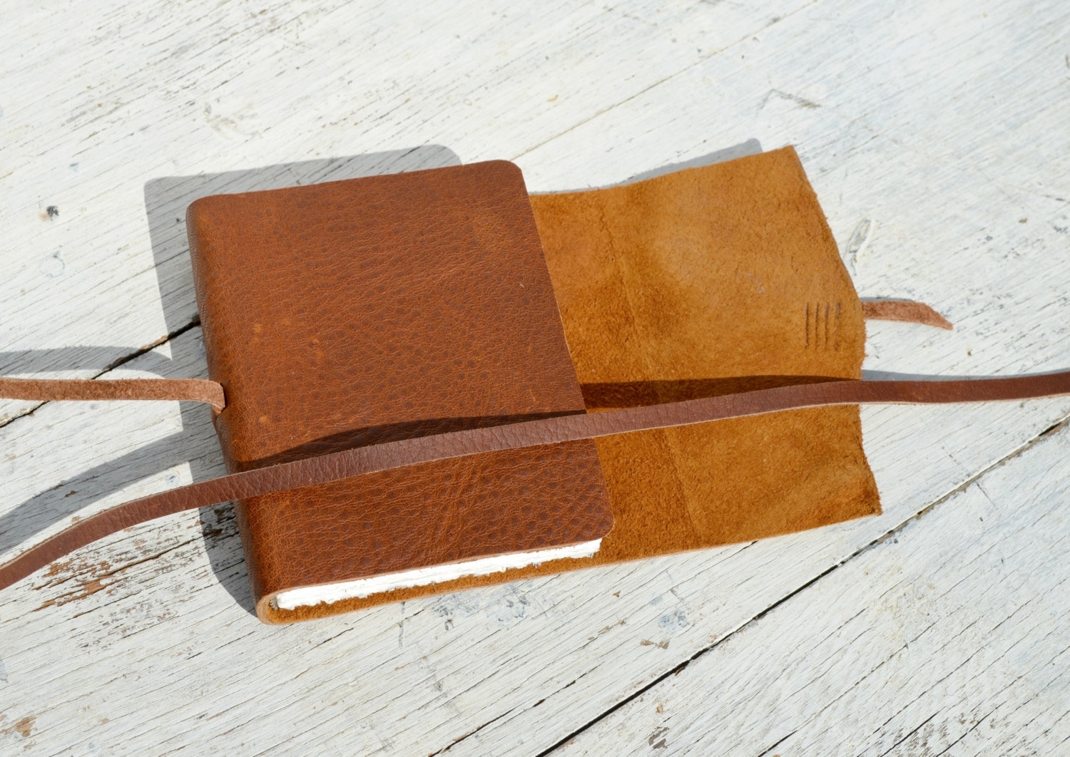 Leather Bound Handmade Chevron Journal Adventure Travel Notebook Outdoorsman Ledger 3 