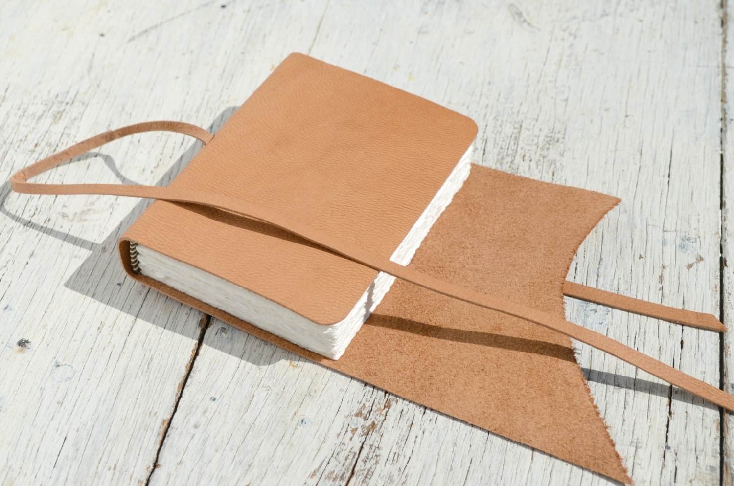 Leather Bound Handmade Goatskin Journal Travel Luxury Diary Contemporary Art Notebook 4 