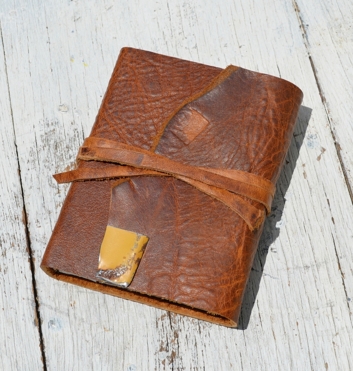 Handmade Leather Bound Journal Western Adventure Travel Diary Outdoors Notebook 4 