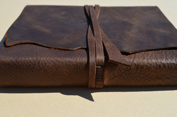 Custom Order Leather Bound Notebook Lined Brown Journal Travel Diary (501) 5 