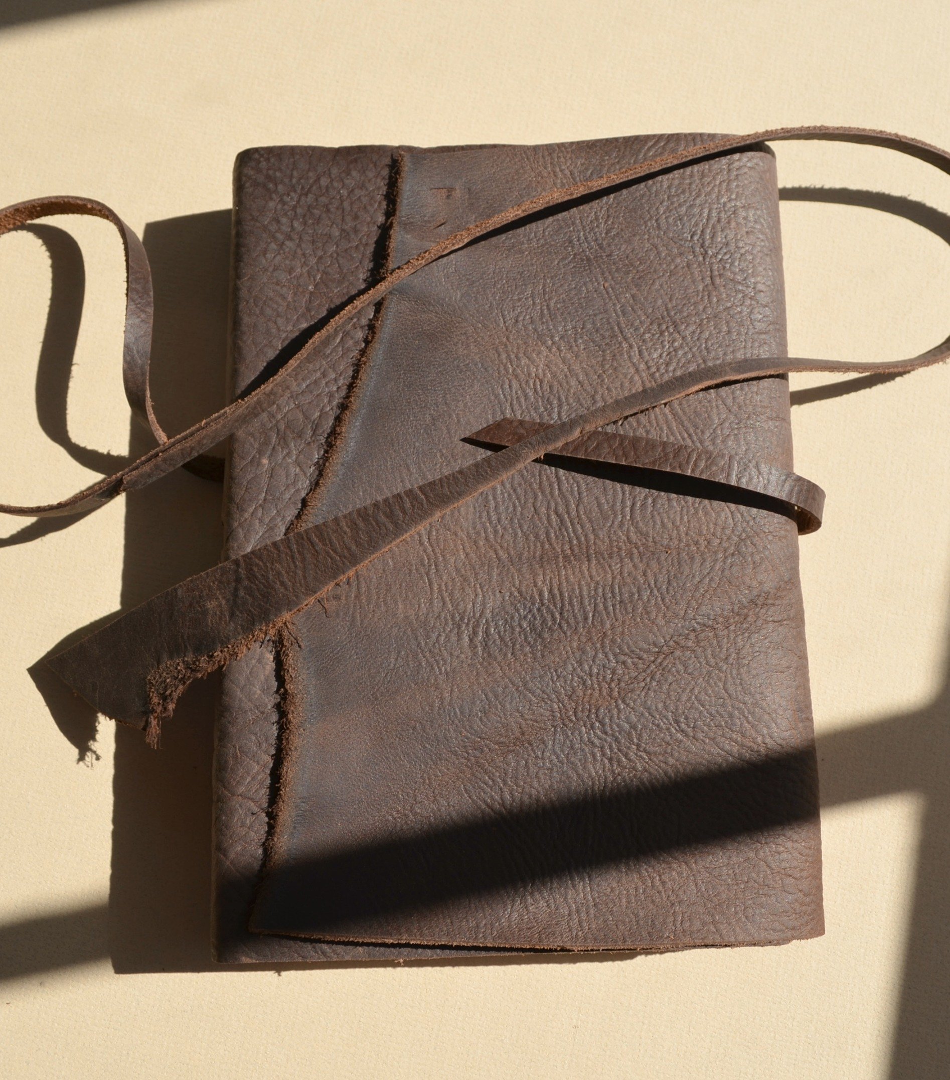 Handmade Brown Leather Cowboy Journal Pocket Rodeo Diary Mustang (473) 4 