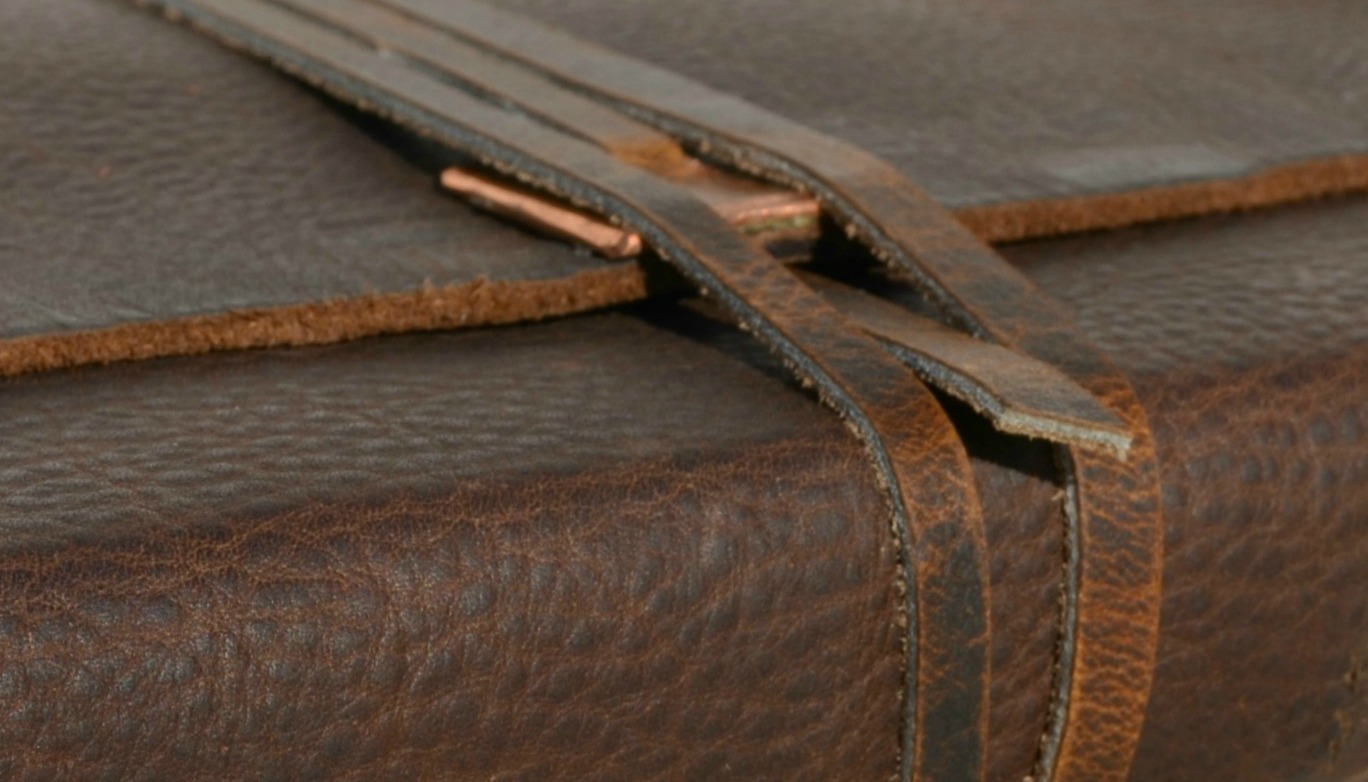 Custom Order Leather Bound Journal Adventure Travel Diary Copper Art Notebook (170b) 5