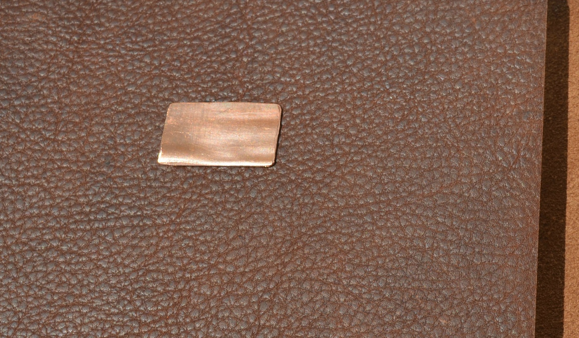 Large Bound Leather Planner Journal Handmade Notebook Copper Monogram (452c) 3 