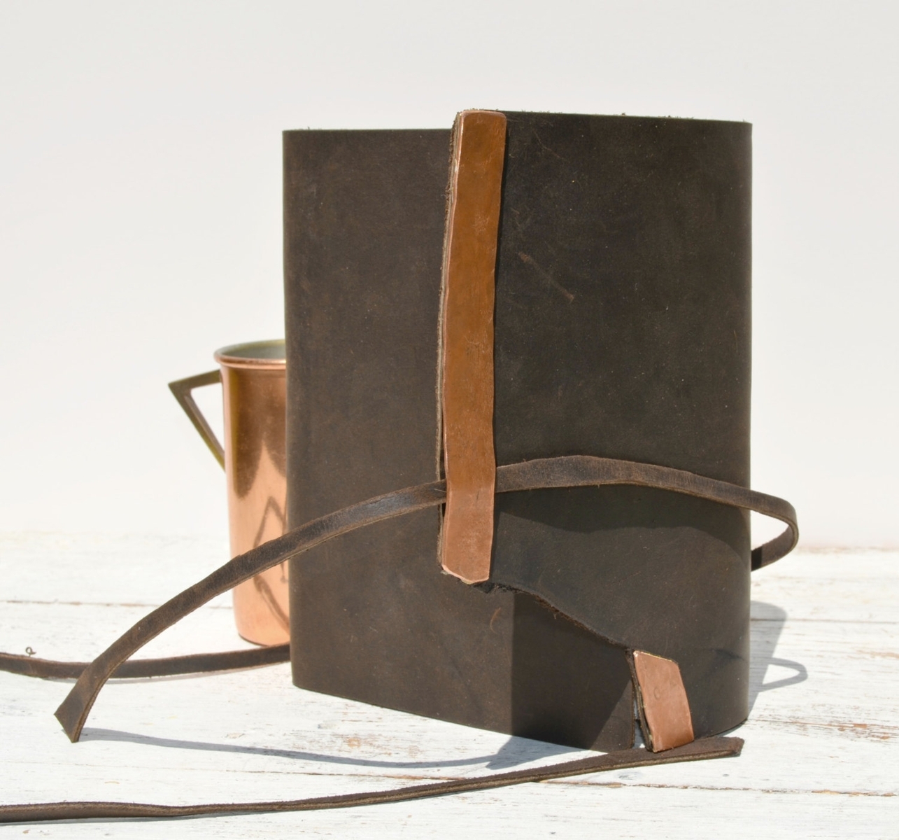 Leather Bound Handmade Travel Watercolor Art Journal Notebook