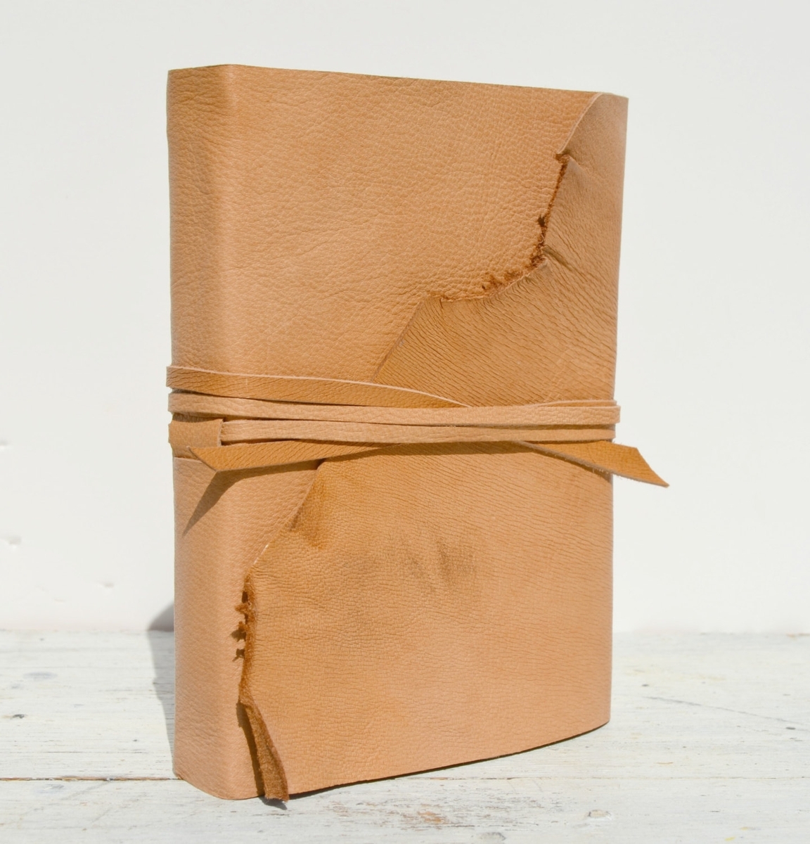 Leather Bound Handmade Goatskin Journal Travel Luxury Diary Contemporary Art Notebook