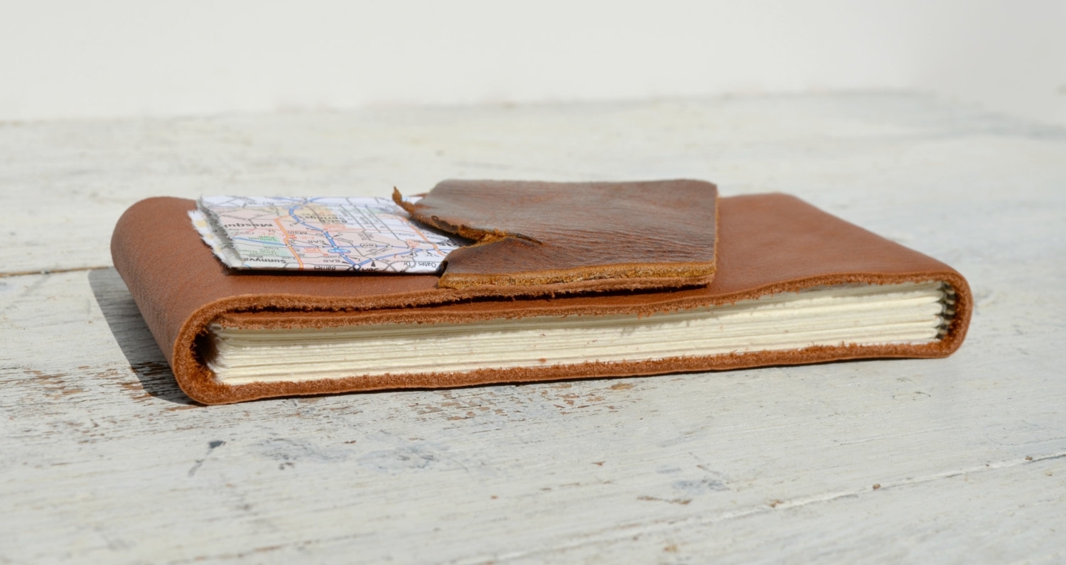 Handmade Leather Bound Pocket Notebook & Farm Ledger 5 