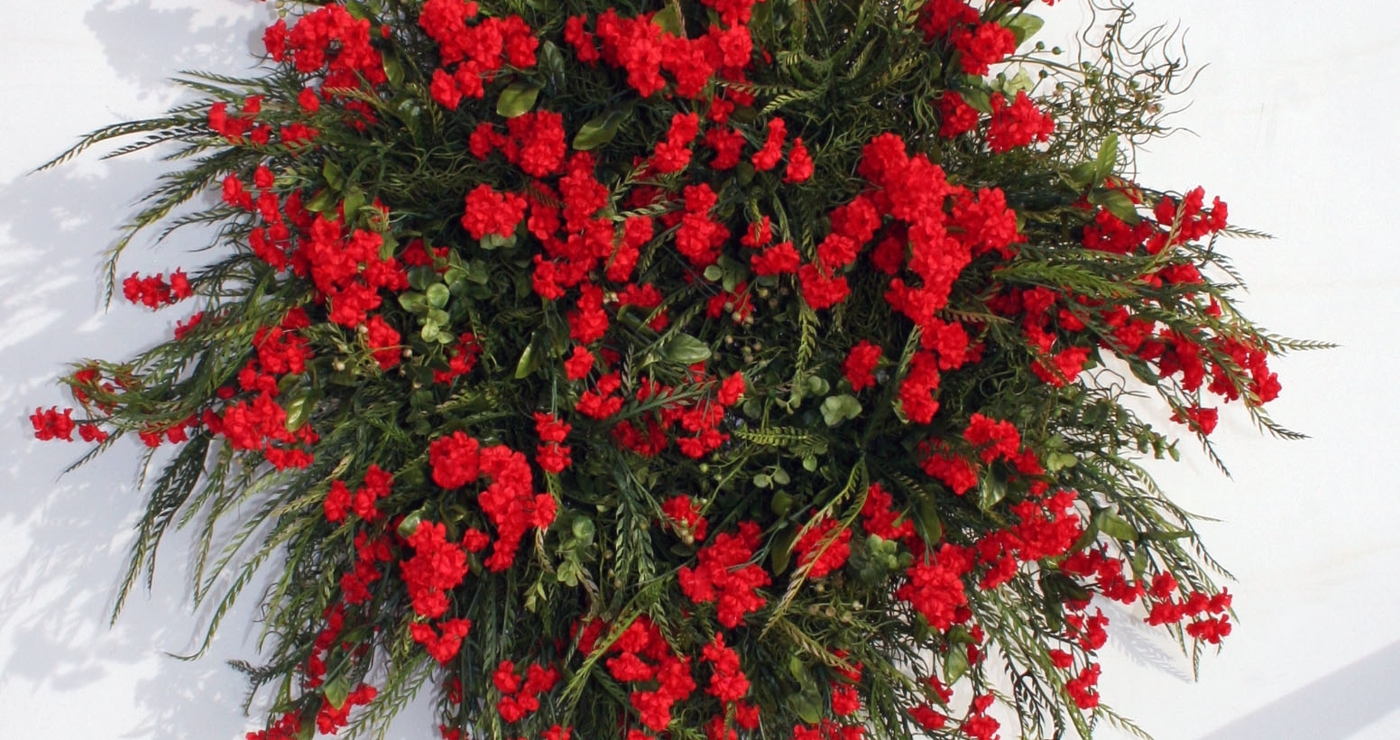 Red Baby's Breath Wreath 2 