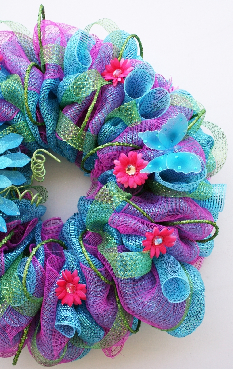 Summer Mesh Wreath 2 