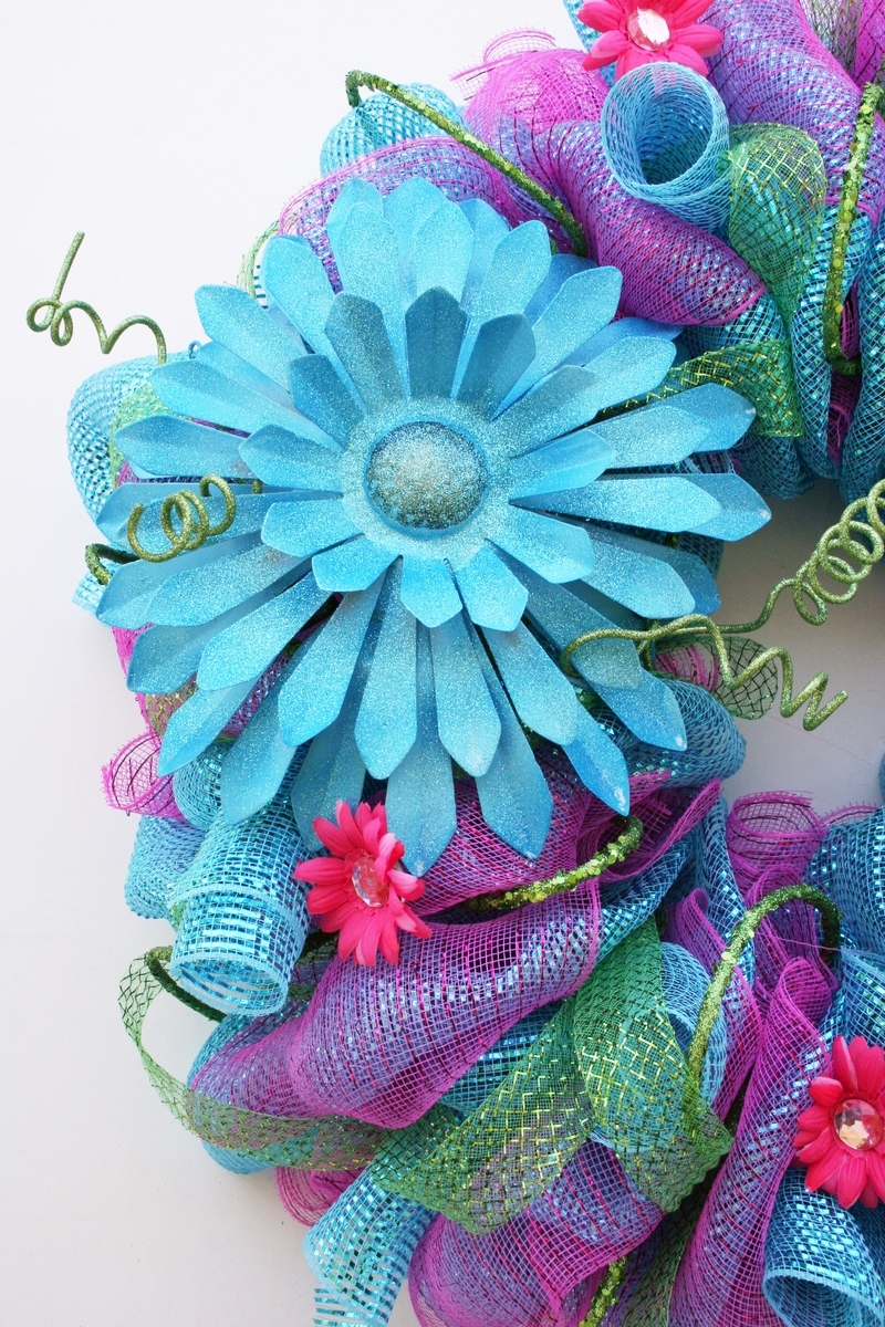 Summer Mesh Wreath 3 