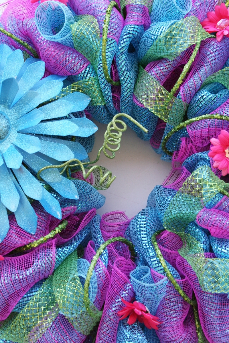 Summer Mesh Wreath 5 