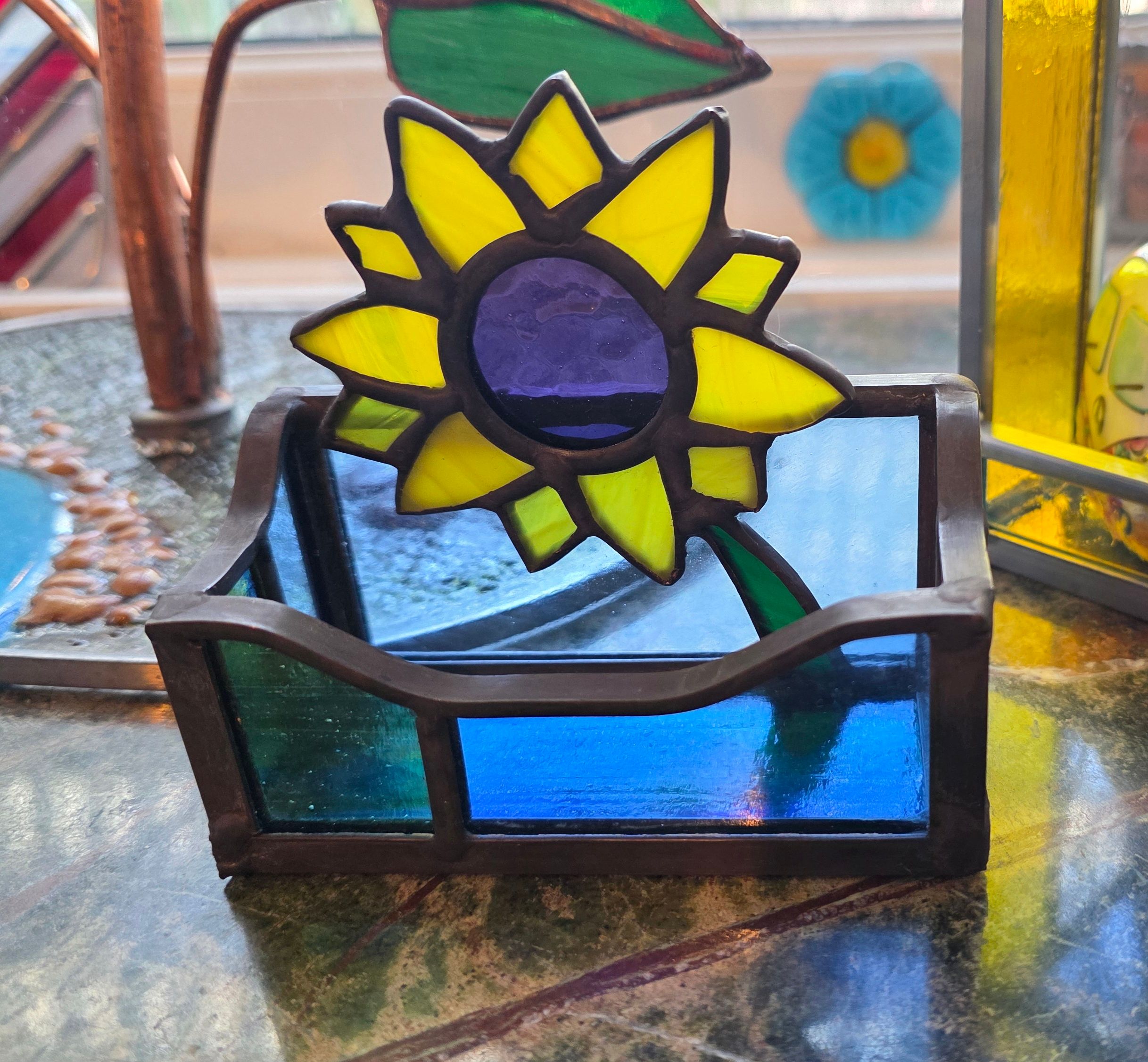 Stained Glass Business Card Holders 3 