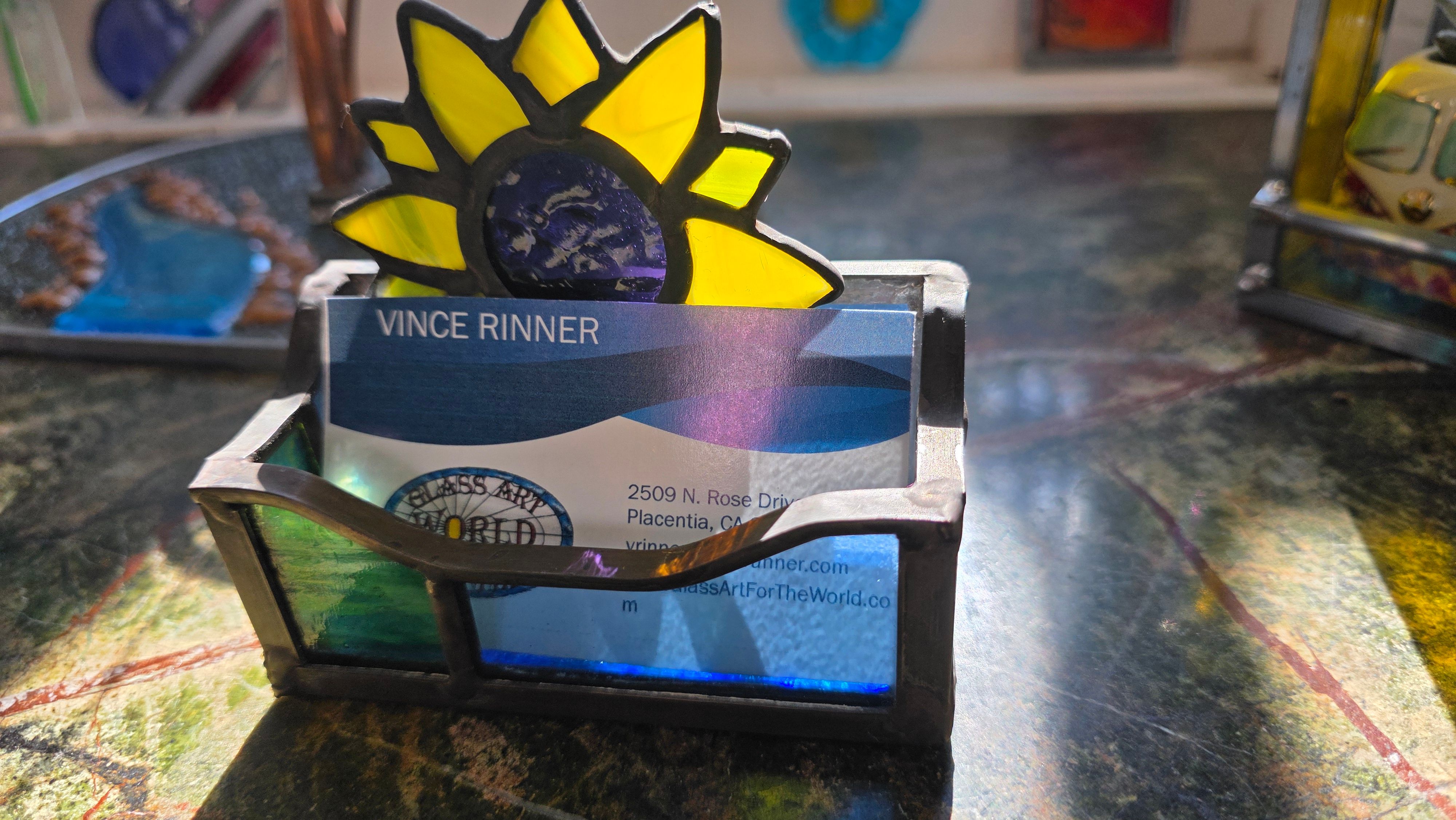 Stained Glass Business Card Holders 5 