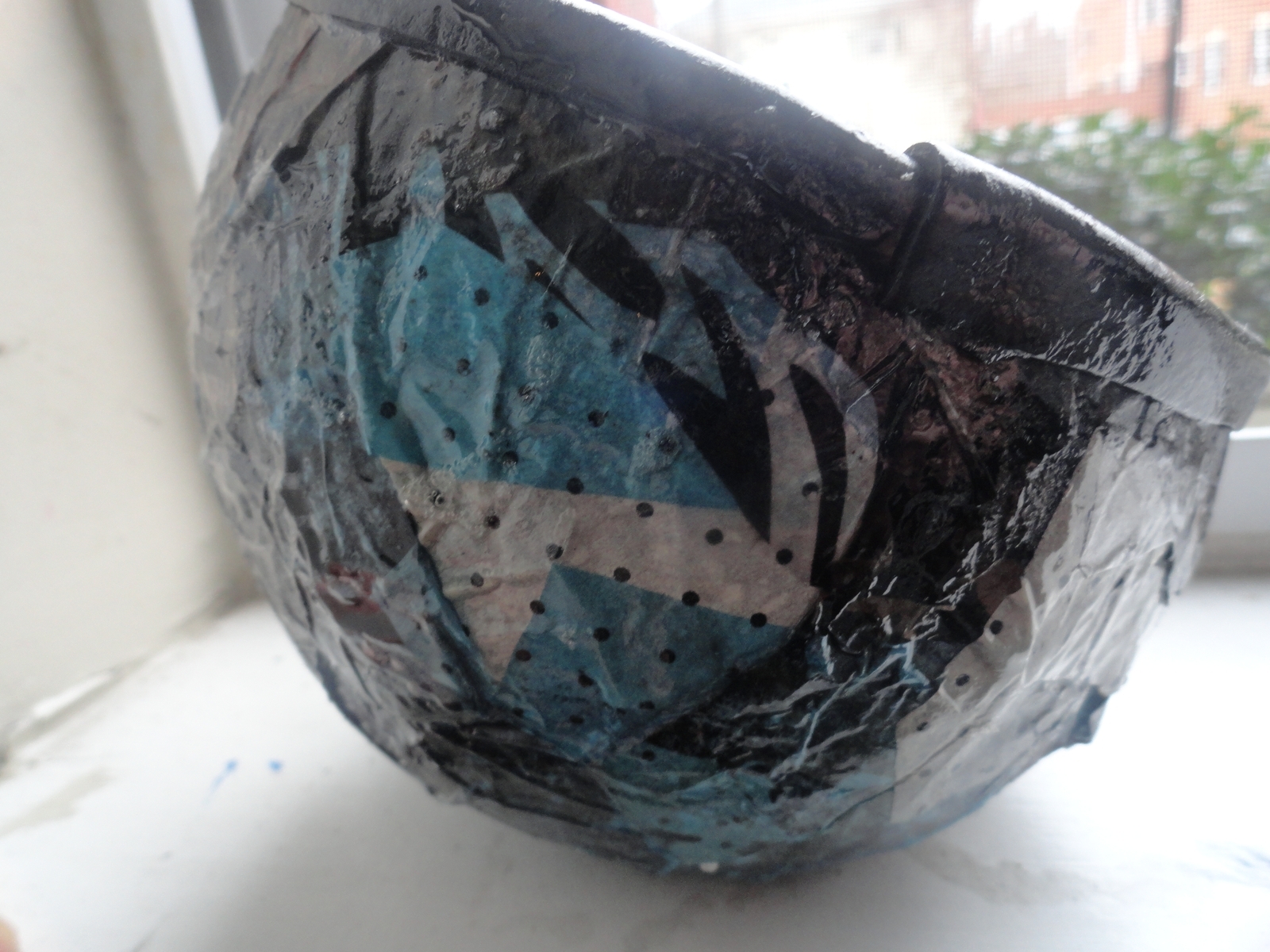Paper Mache Bowl 6 