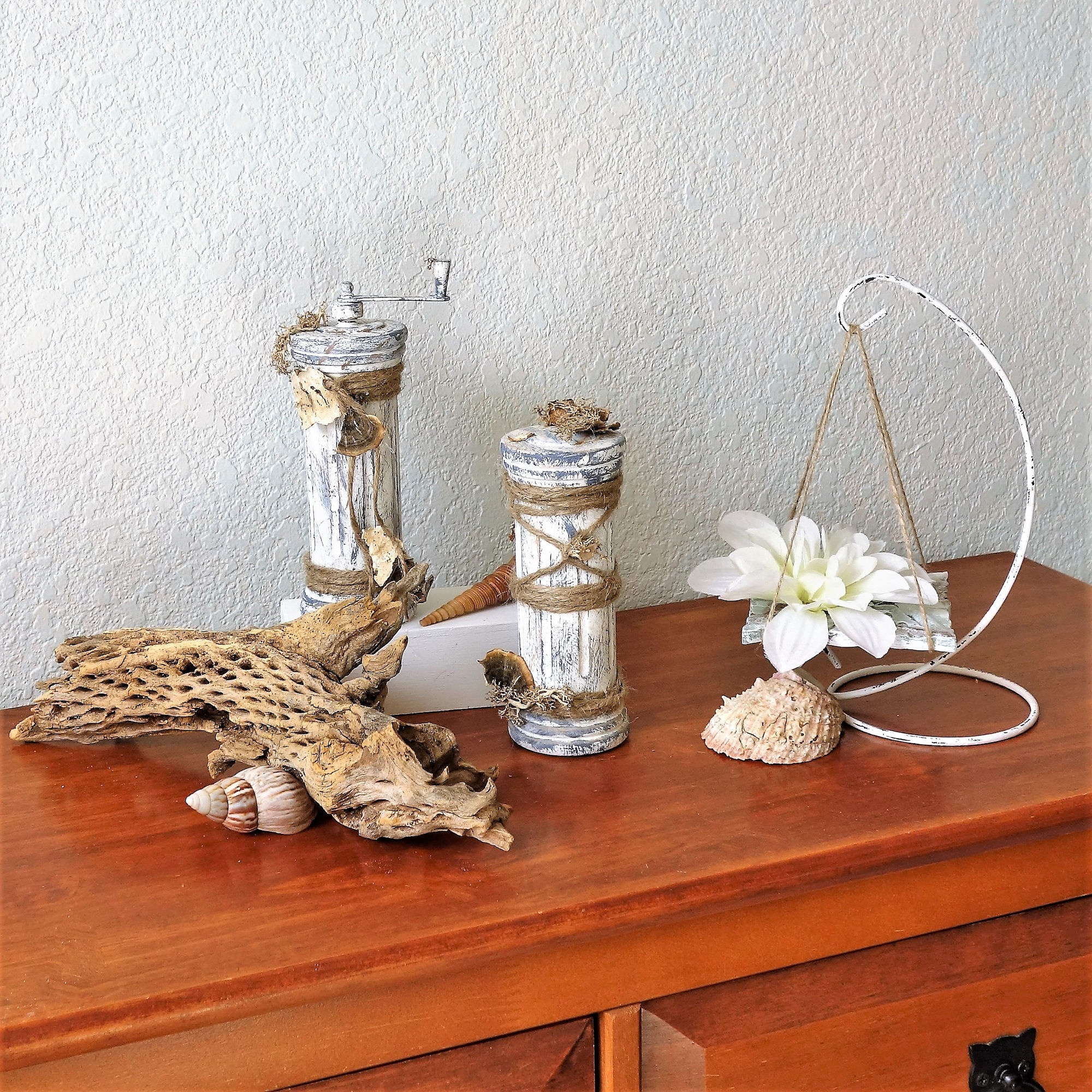 Rustic Coastal Decor Seaside Pier Posts Ocean Theme Decor 5 