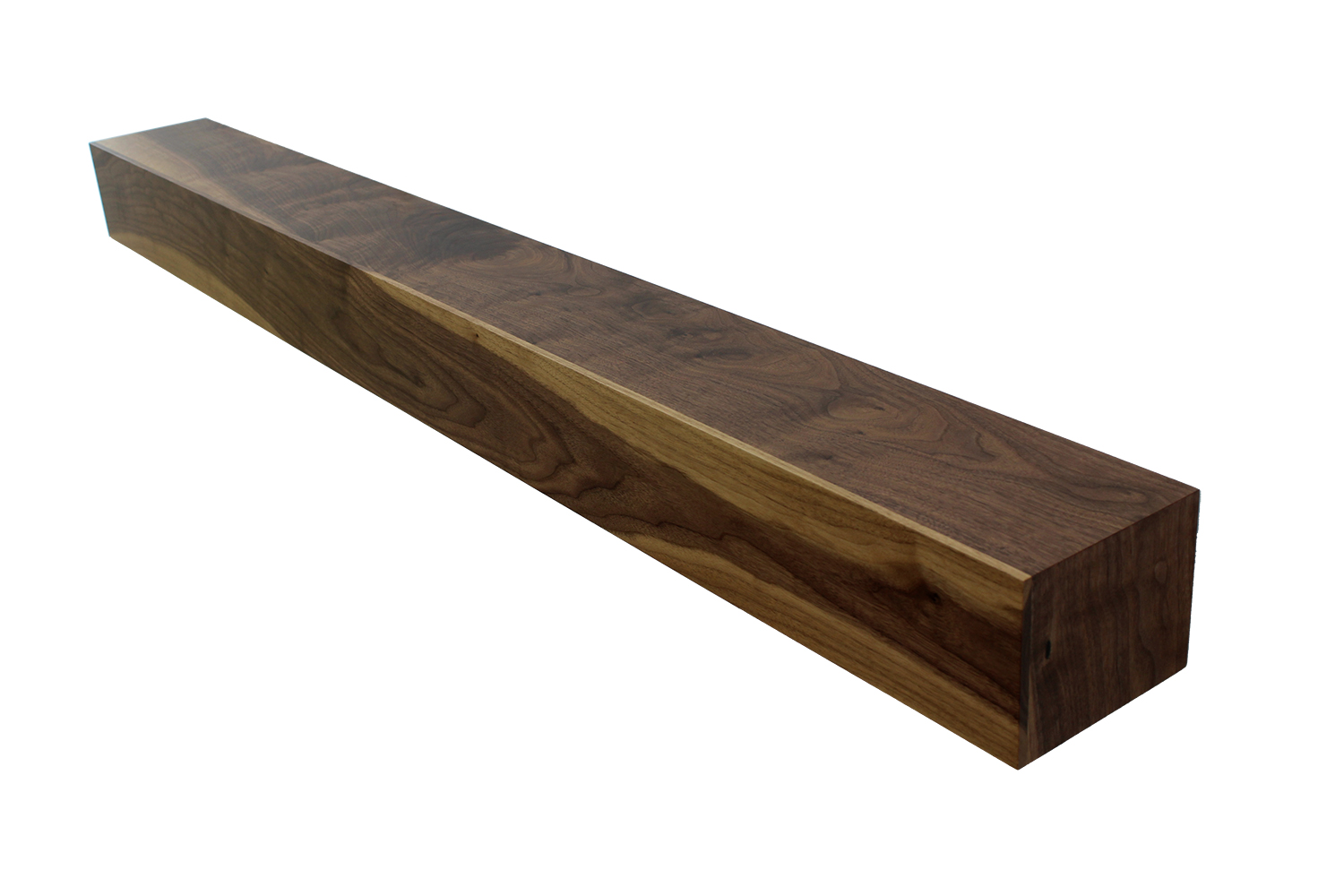 5' Floating Mantel | Solid Walnut With Sapwood 5 