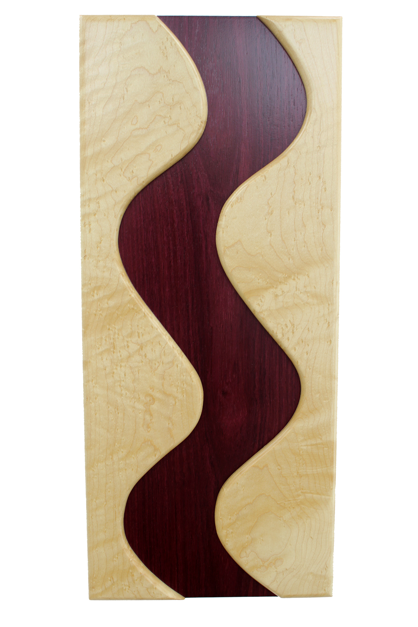 Flowing River | Solid Purple Heart And Birdseye Maple 5 