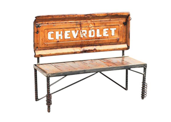 Chevrolet Truck Tailgate Bench - Repurposed Car Part Furniture 3 