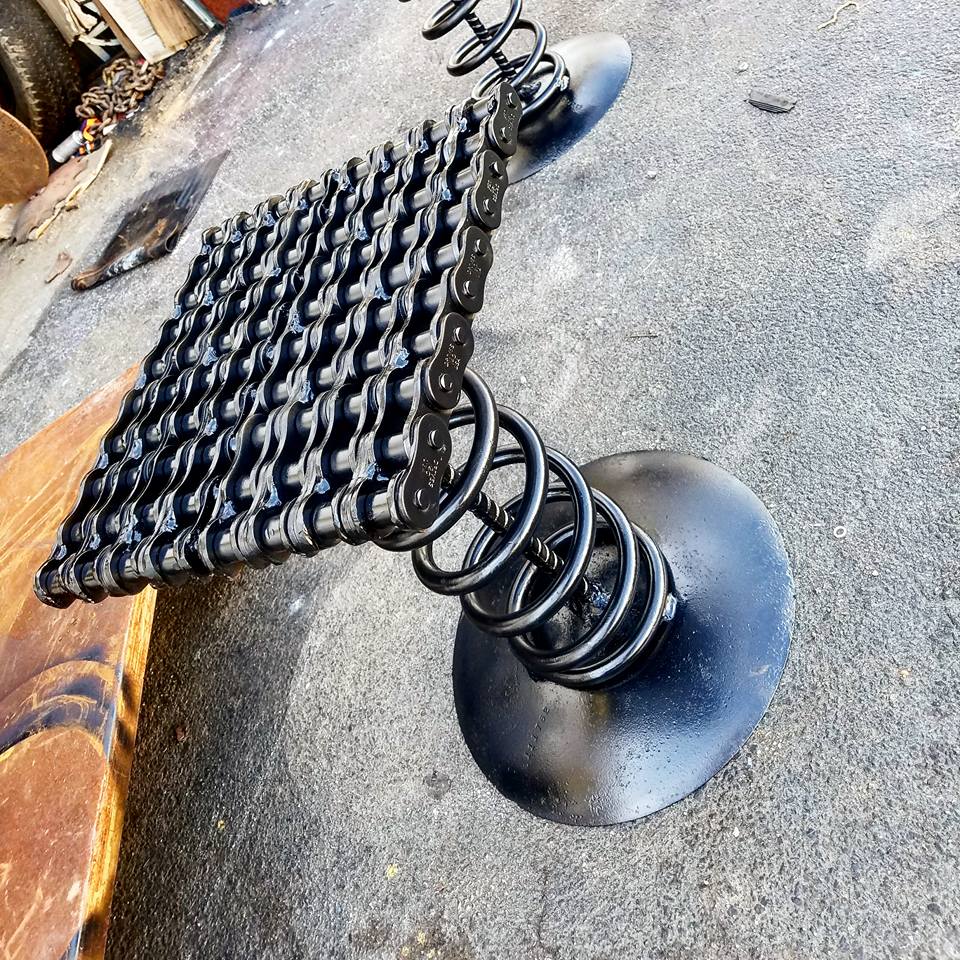 Industrial Chic Metal Bar Stool By Raymond Guest 2 