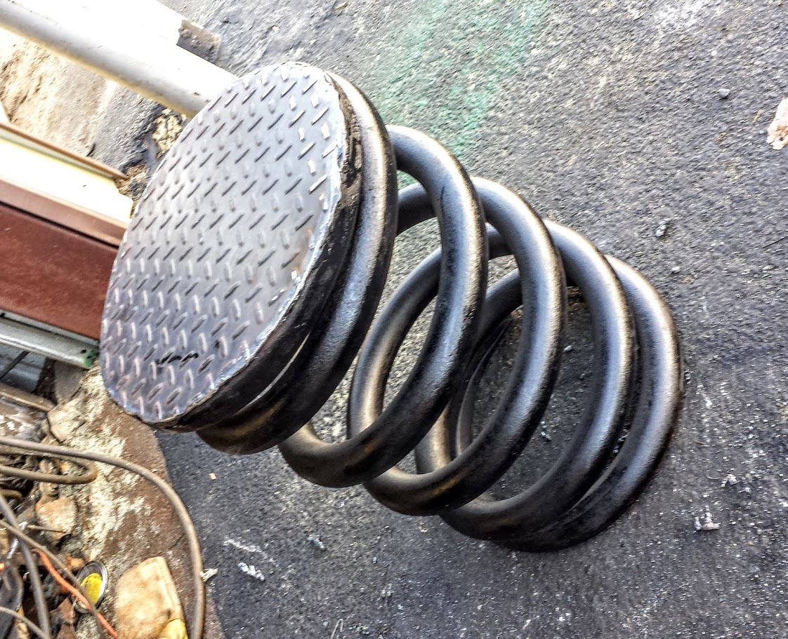 Metal Stools Industrial Chic Outdoor Sculptural Metal Furniture Garden Decor 2 