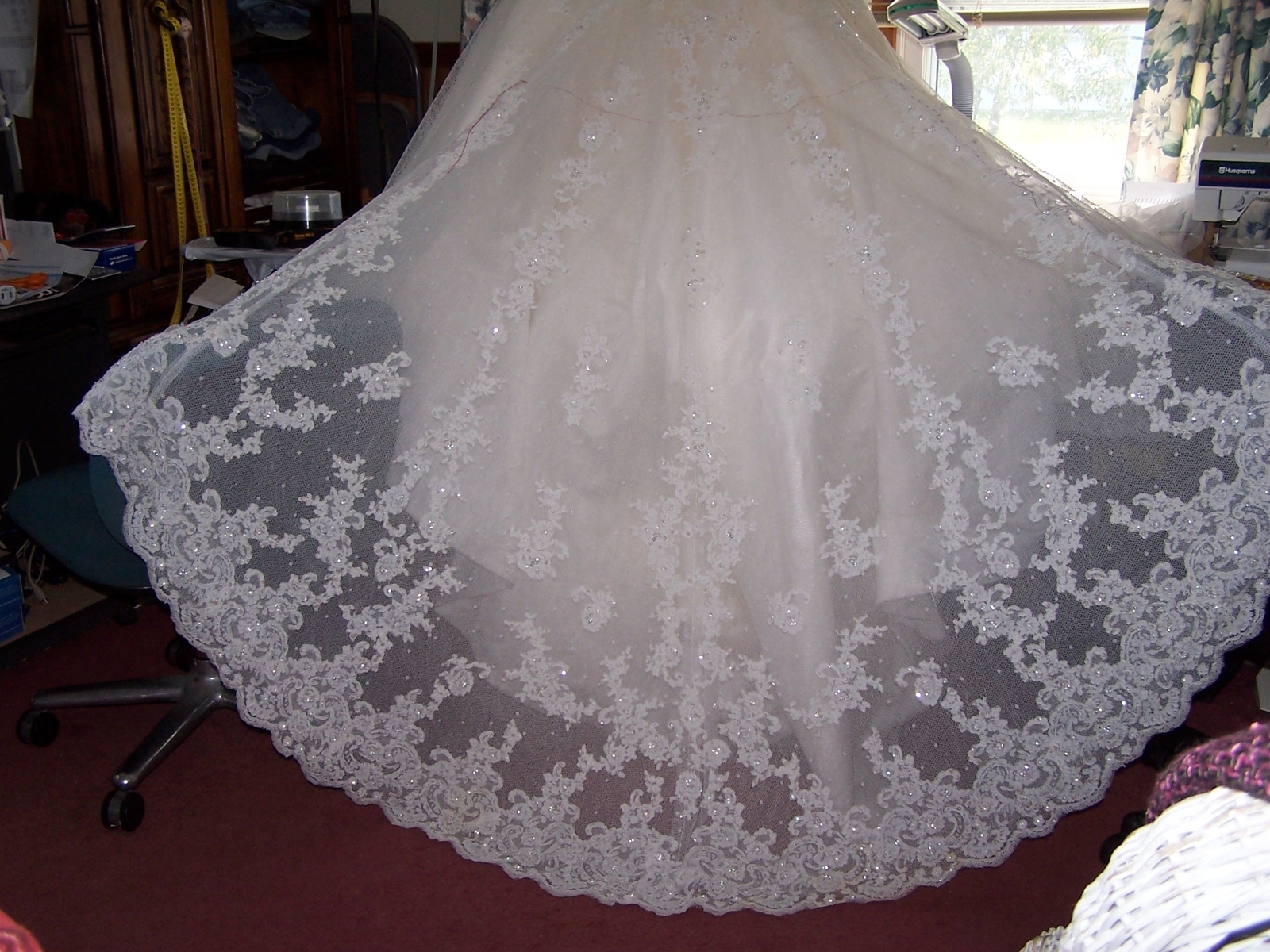 Wedding Gown Conversion To Christening Gnown 4 