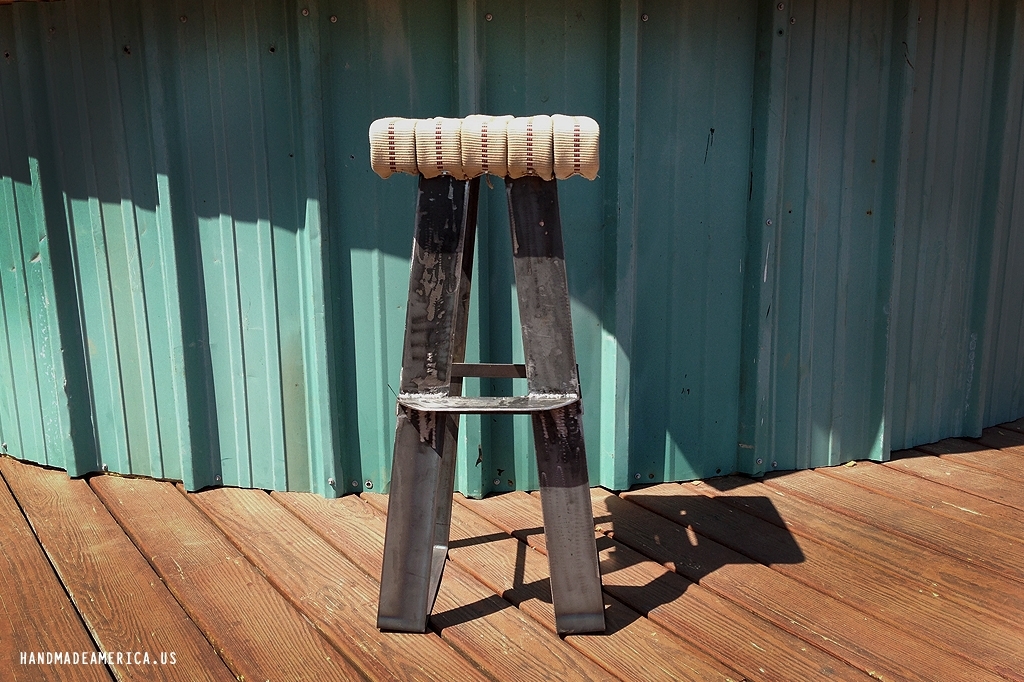 Reclaimed Firehose Stool