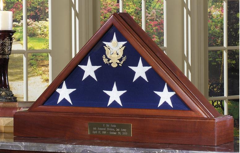 Large Flag Display Case For 5 X 9.5 Flag - Burial Flag