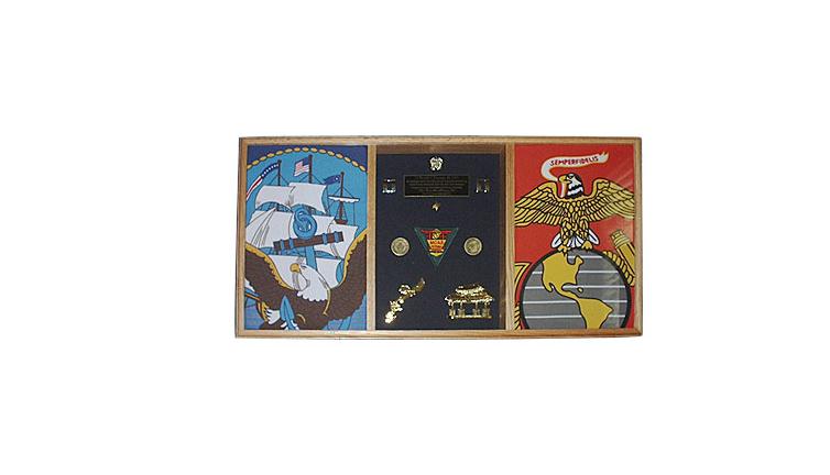 3 Bay Military Shadow Box