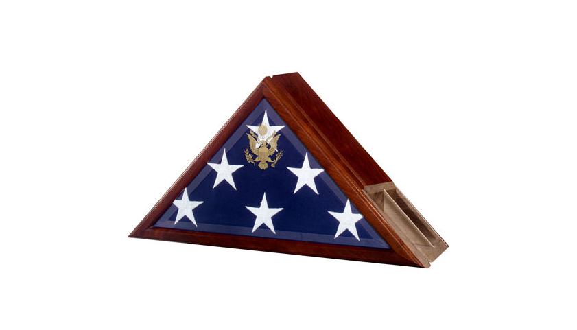 Flag Case Profile With A Built-In Urn Compartment