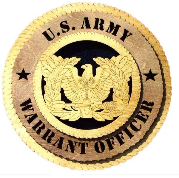 U.S Army Warrant Officer Wall Tribute, U.S Army Warrant Officer Hand Made Gift