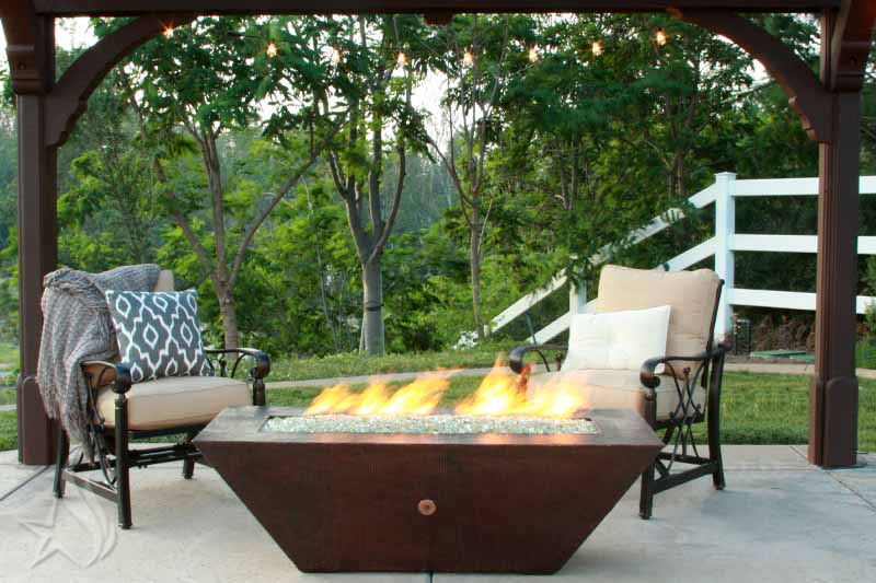 60 Inch By 26 Inch Largo Moreno Hand Hammered Copper Fire Pit 4 