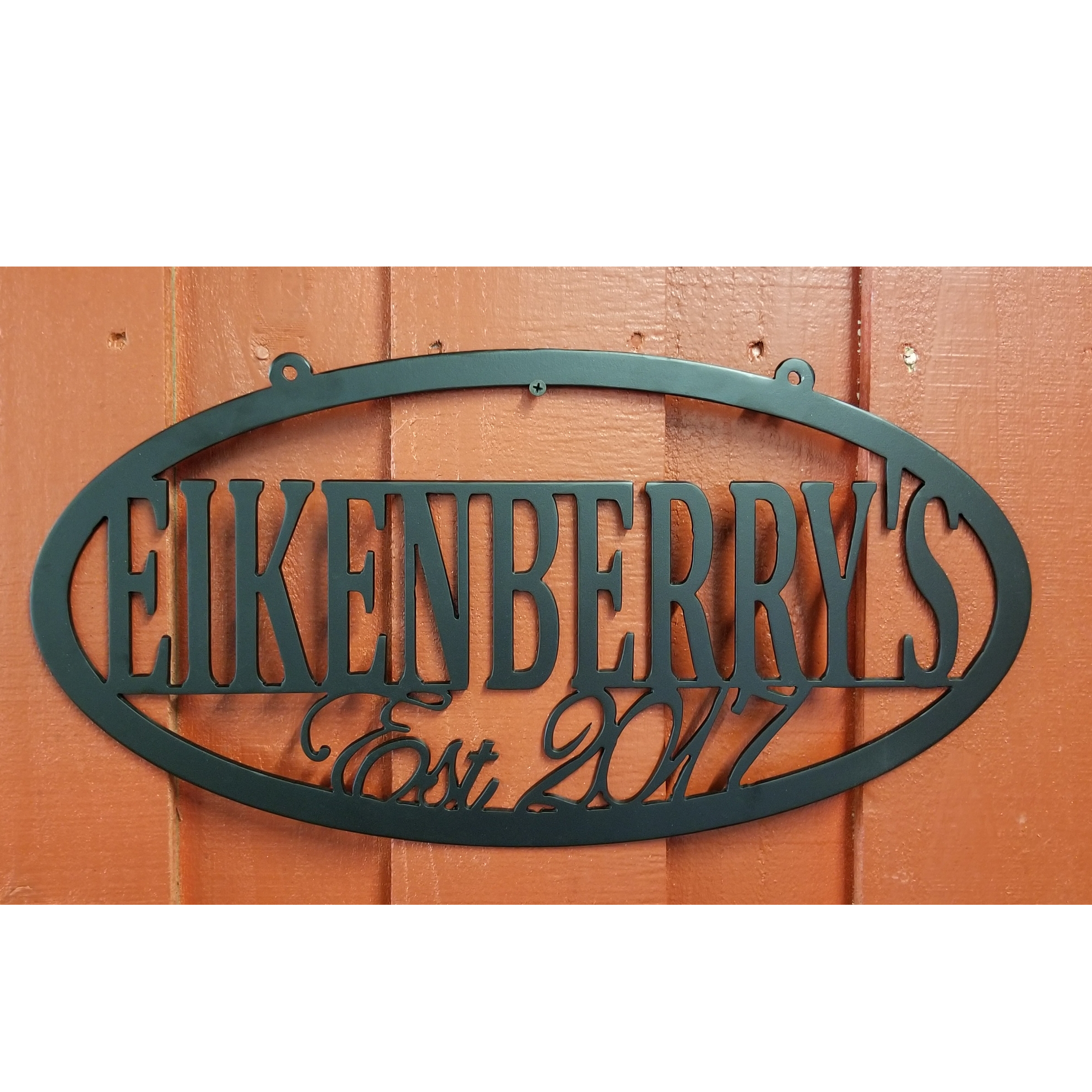 Oval Name Sign 2 