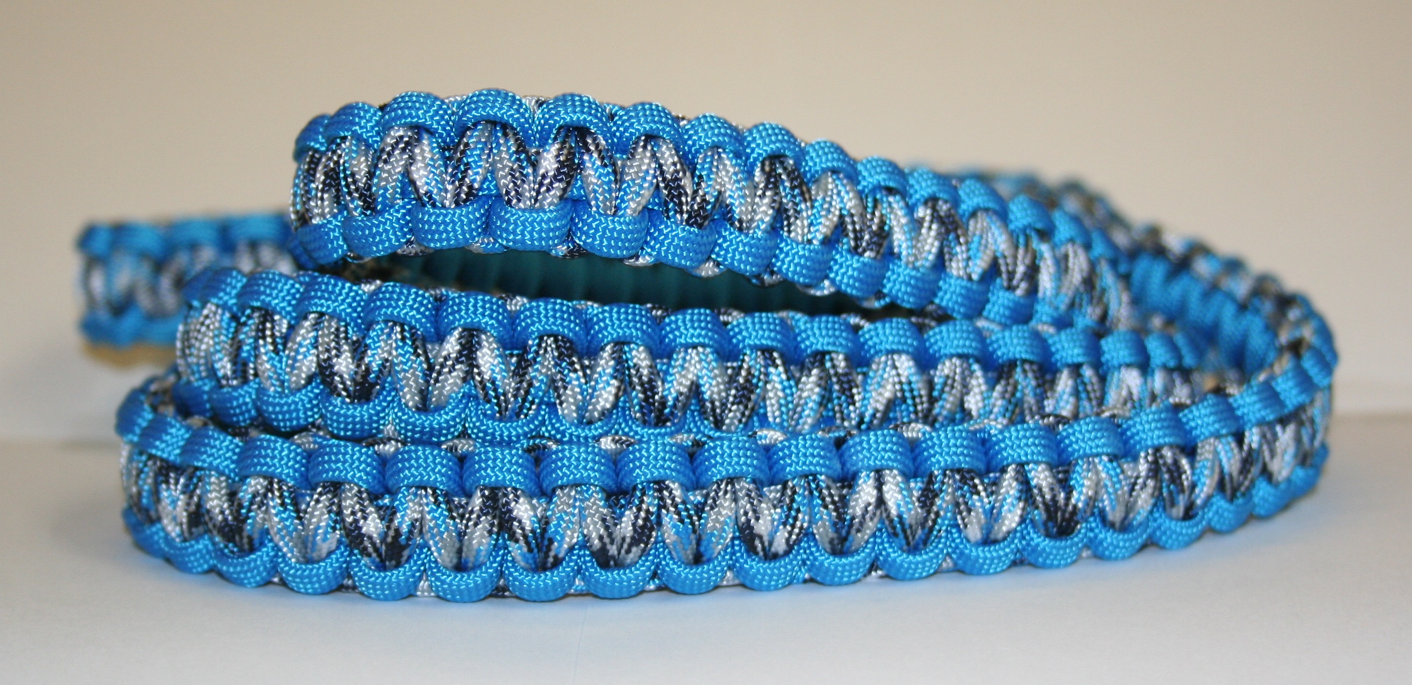 Blue Camo Paracord Leash & 14-18 5 
