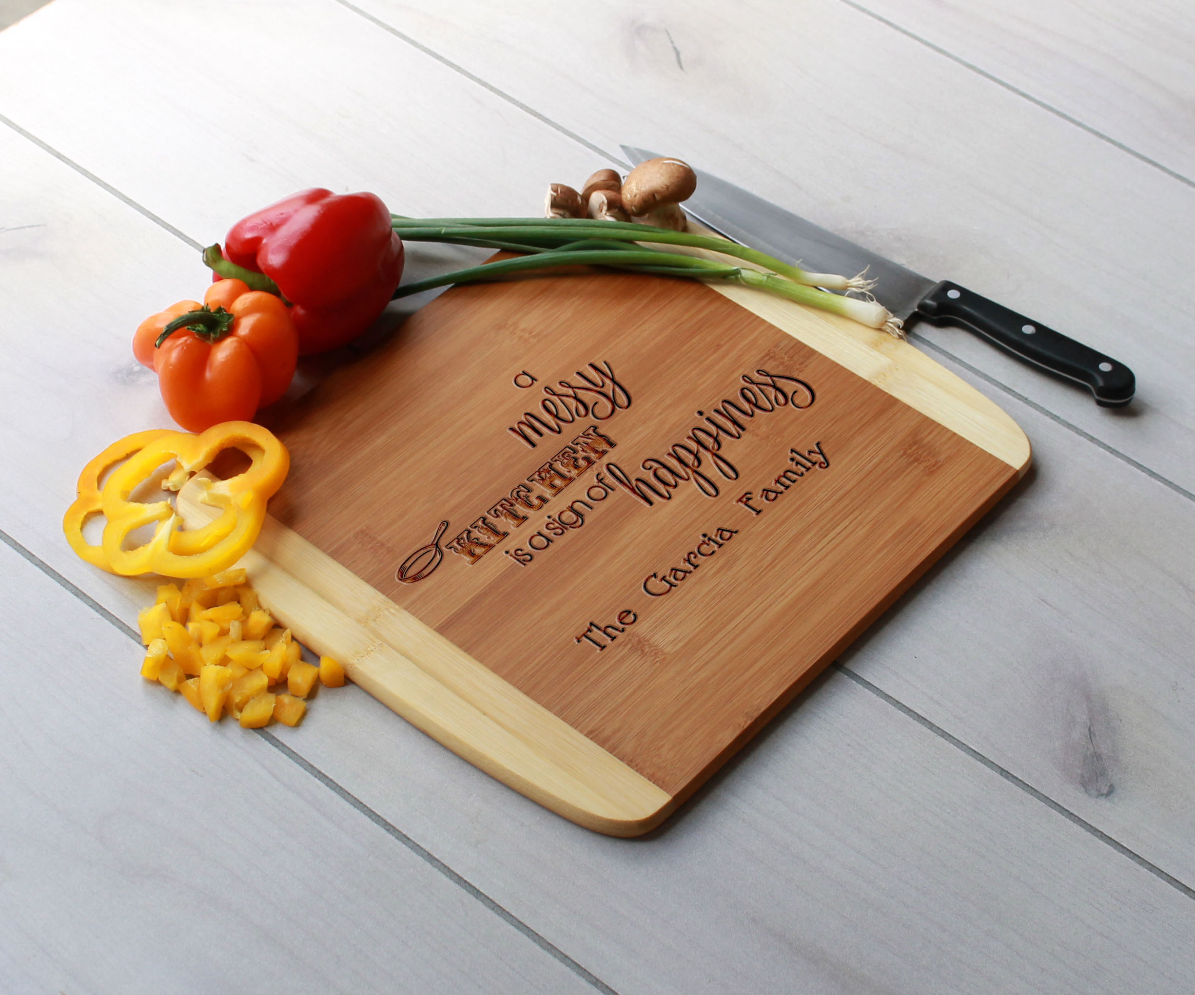 Personalized Cutting Board, Engraved Cutting Board, Custom Wedding Gift – Cb-Bam-Garciafamily
