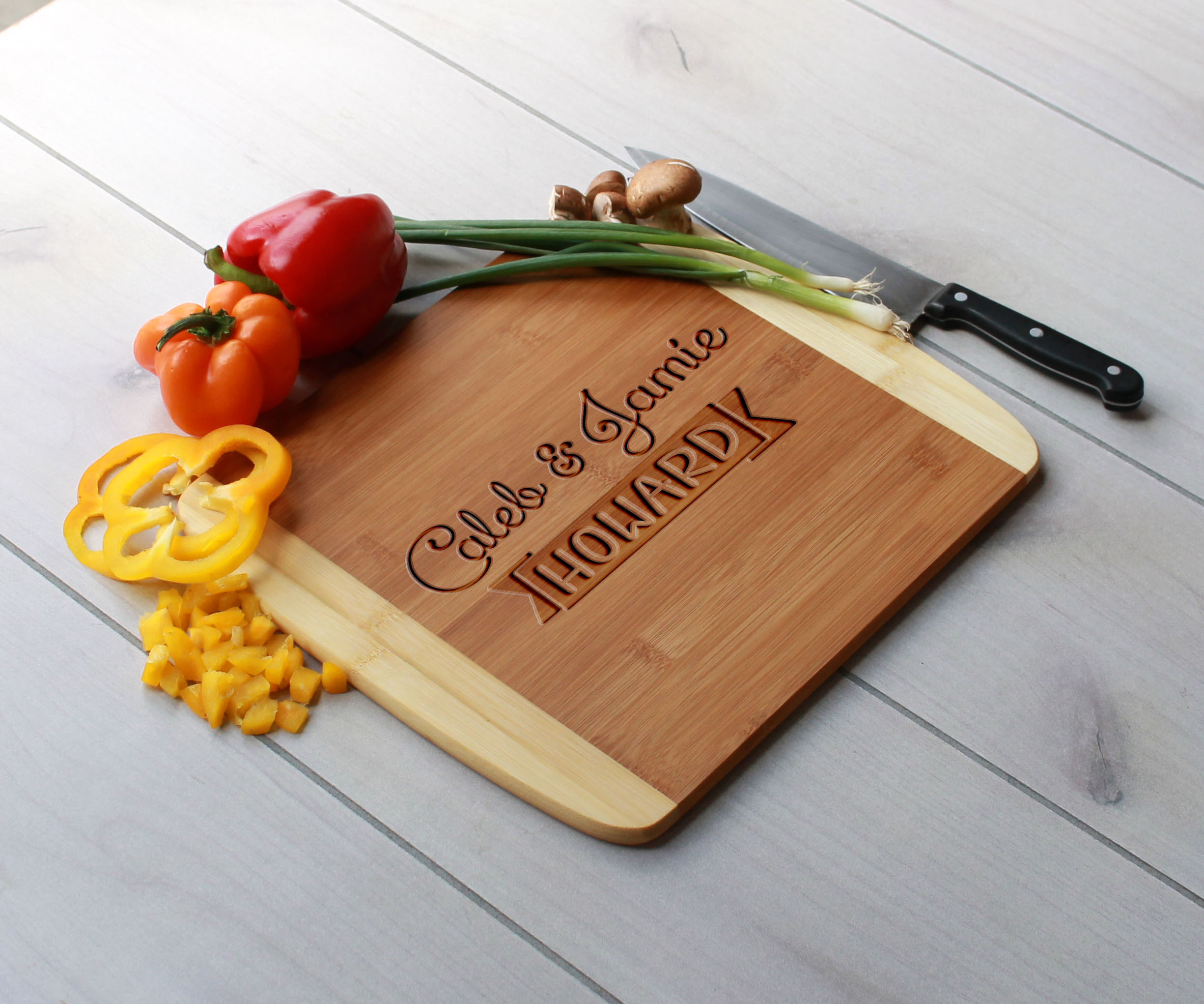 Personalized Cutting Board, Engraved Cutting Board, Custom Wedding Gift – Cb-Bam-Howard