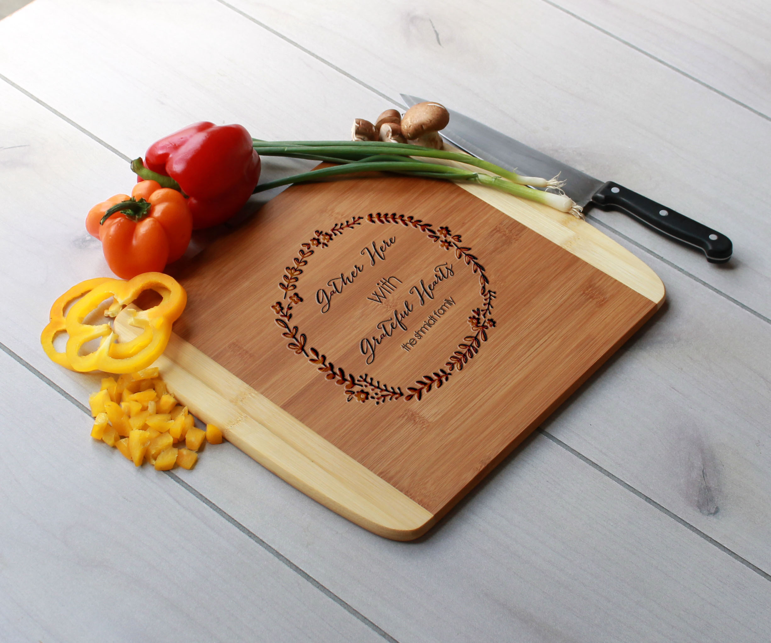 Personalized Cutting Board, Engraved Cutting Board, Custom Wedding Gift – Cb-Bam-Schmidt