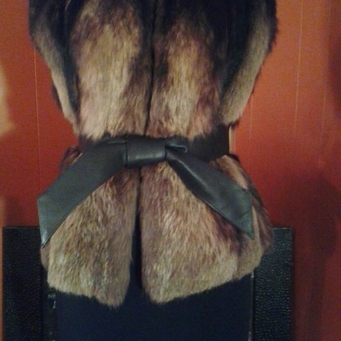 Leather Sash Belt - Black 2 