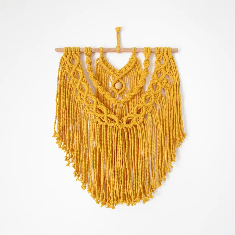 Small Bohemian Wall Hanging  Tapestry  Diy Kit  Pdf  Macrame Tutorial  Intermediate Level 1 