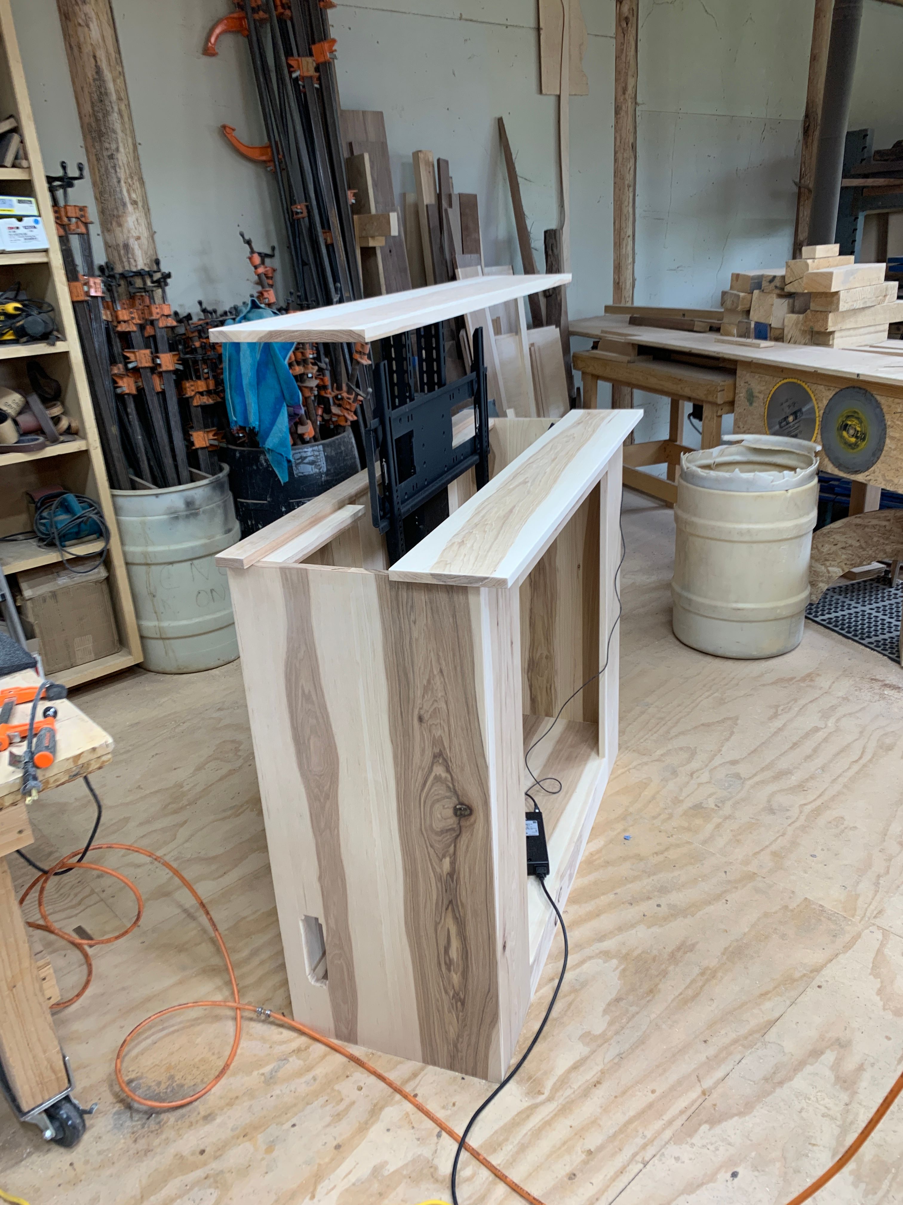 Hickory TV Cabinet with remote control lift 4 